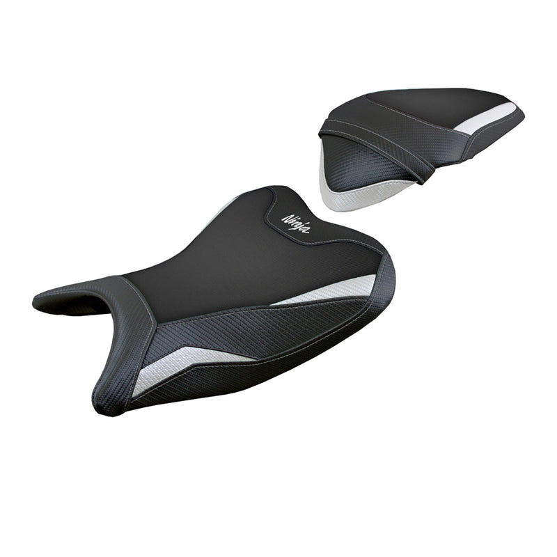 Kawasaki Ninja 250 2018 2019 Seat Cover Tappezzeria Italia in White and Black