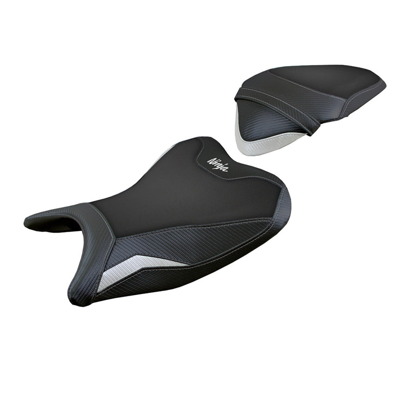 Kawasaki Ninja 250 2018 2019 Seat Cover Tappezzeria Italia Comfort in White and Black