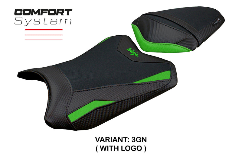 Kawasaki Ninja 300 2013-2017 Seat Cover Tappezzeria Comfort Green