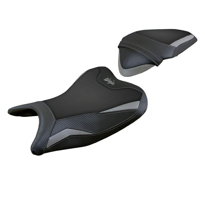 Kawasaki Ninja 400 2018-2023 Seat Cover Tappezzeria Italia in Grey and Black