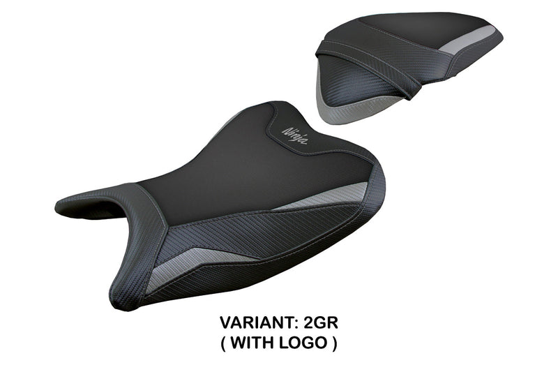 Kawasaki Ninja 400 2018-2023 Seat Cover Tappezzeria Italia in Grey and Black