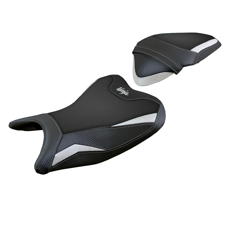 Kawasaki Ninja 400 2018-2023 Seat Cover Tappezzeria Italia in White and Black