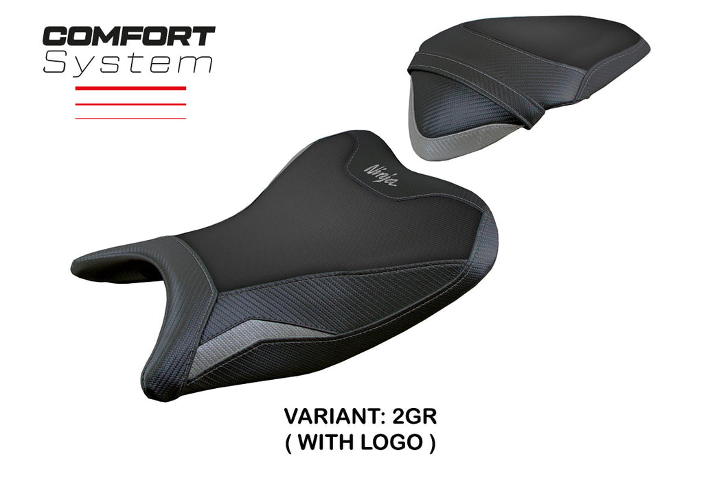 Kawasaki Ninja 400 2018-2023 Seat Cover Tappezzeria Italia Comfort in Grey