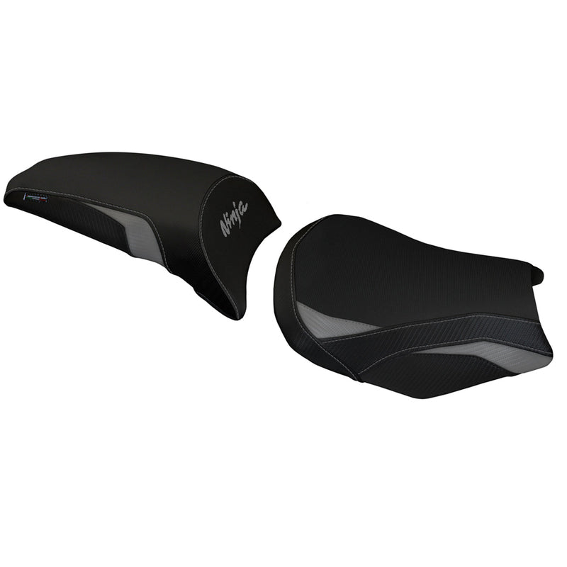 Kawasaki Ninja 650 Z650 2017-2024 Seat Cover Tappezzeria Italia in Grey and Black