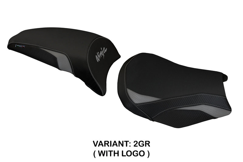 Kawasaki Ninja 650 Z650 2017-2024 Seat Cover Tappezzeria Italia in Grey and Black