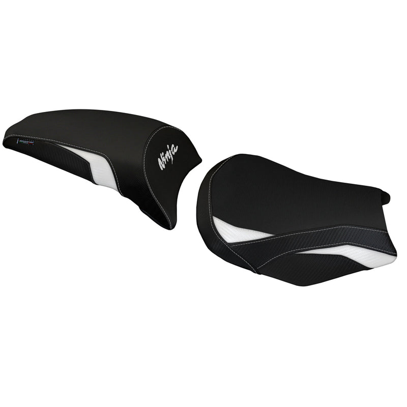 Kawasaki Ninja 650 Z650 2017-2024 Seat Cover Tappezzeria Italia in White and Black