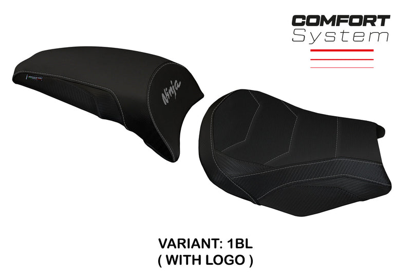 Kawasaki Ninja 650 Z650 2017-2024 Seat Cover Tappezzeria Italia Comfort in Black