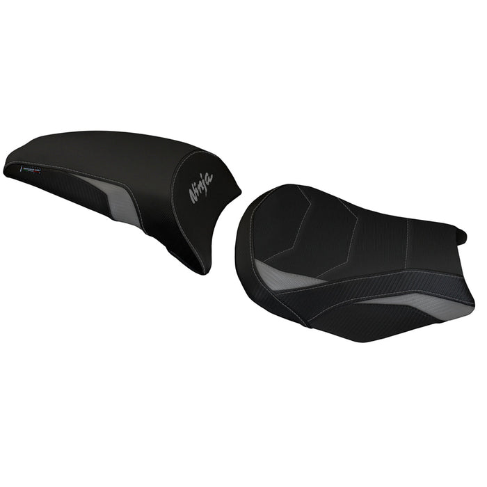 Kawasaki Ninja 650 Z650 2017-2024 Seat Cover Tappezzeria Italia Comfort in Grey and Black