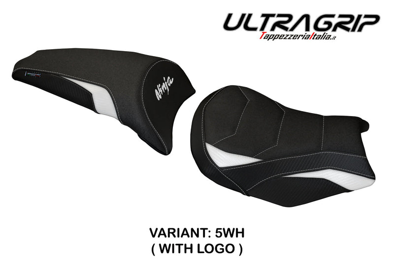 Kawasaki Ninja 650 Z650 2017-2024 Seat Cover Tappezzeria Italia Ultragrip in White