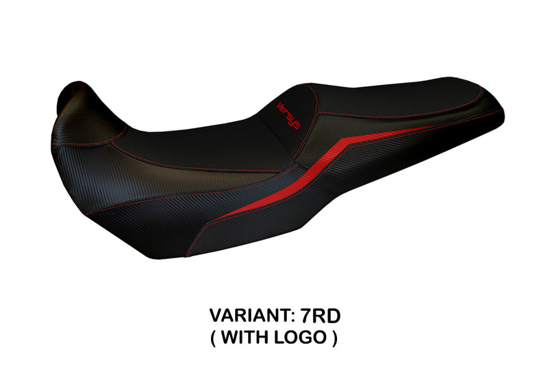 Kawasaki Versys 1000 2019-2024 Seat Cover Tappezzeria Italia in Red and Black