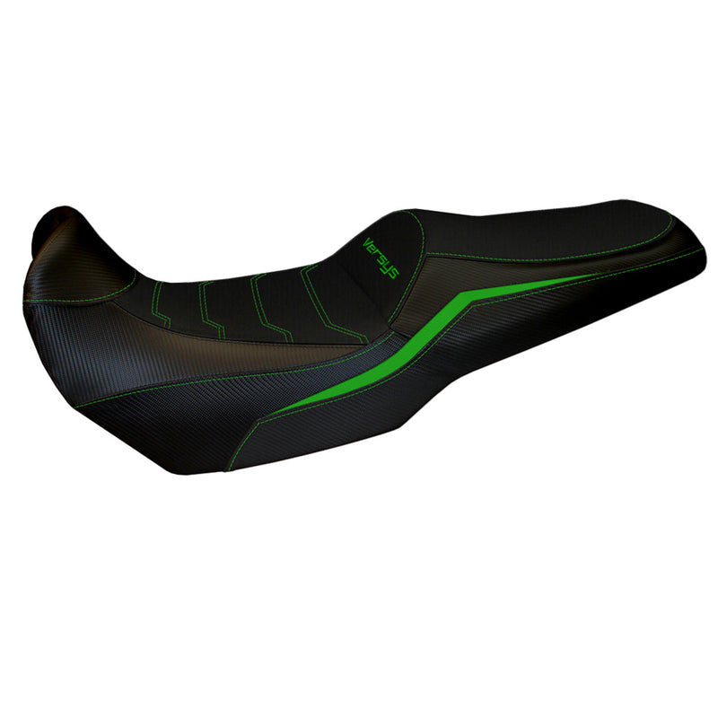 Kawasaki Versys 1000 2019-2024 Seat Cover Tappezzeria Italia Comfort in Green and Black