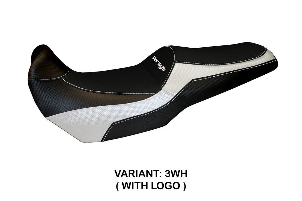 Kawasaki Versys 1000 2011-2018 Seat Cover Tappezzeria Italia in White and Black