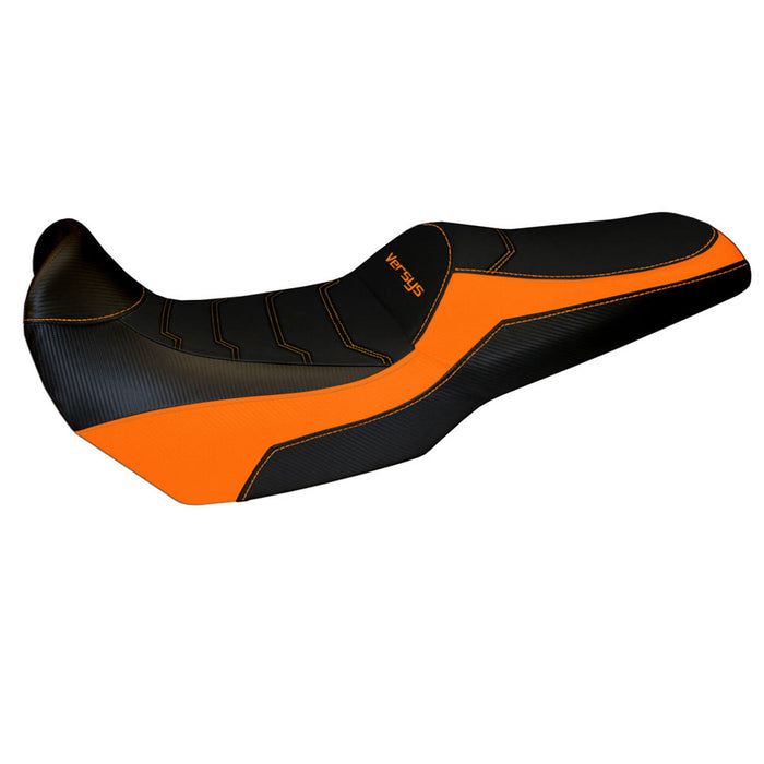 Kawasaki Versys 1000 2011-2018 Seat Cover Tappezzeria Italia Comfort in Orange and Black