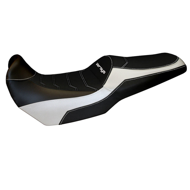 Kawasaki Versys 1000 2011-2018 Seat Cover Tappezzeria Italia Comfort in White and Black