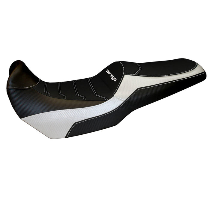 Kawasaki Versys 1000 2011-2018 Seat Cover Tappezzeria Italia Comfort in White and Black