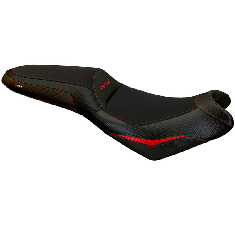 Kawasaki Versys 650 2007-2024 Seat Cover Tappezzeria Italia in Red and Black