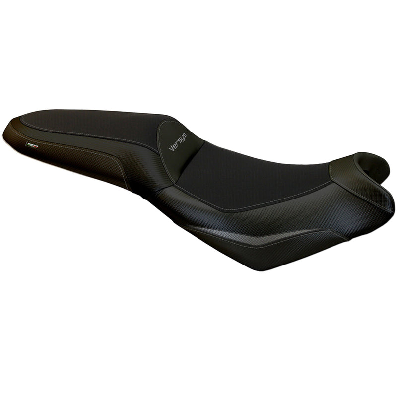Kawasaki Versys 650 2007-2024 Seat Cover Tappezzeria Italia in Grey and Black