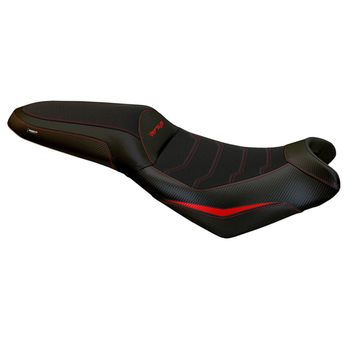 Kawasaki Versys 650 2007-2024 Seat Cover Tappezzeria Italia Comfort in Red and Black