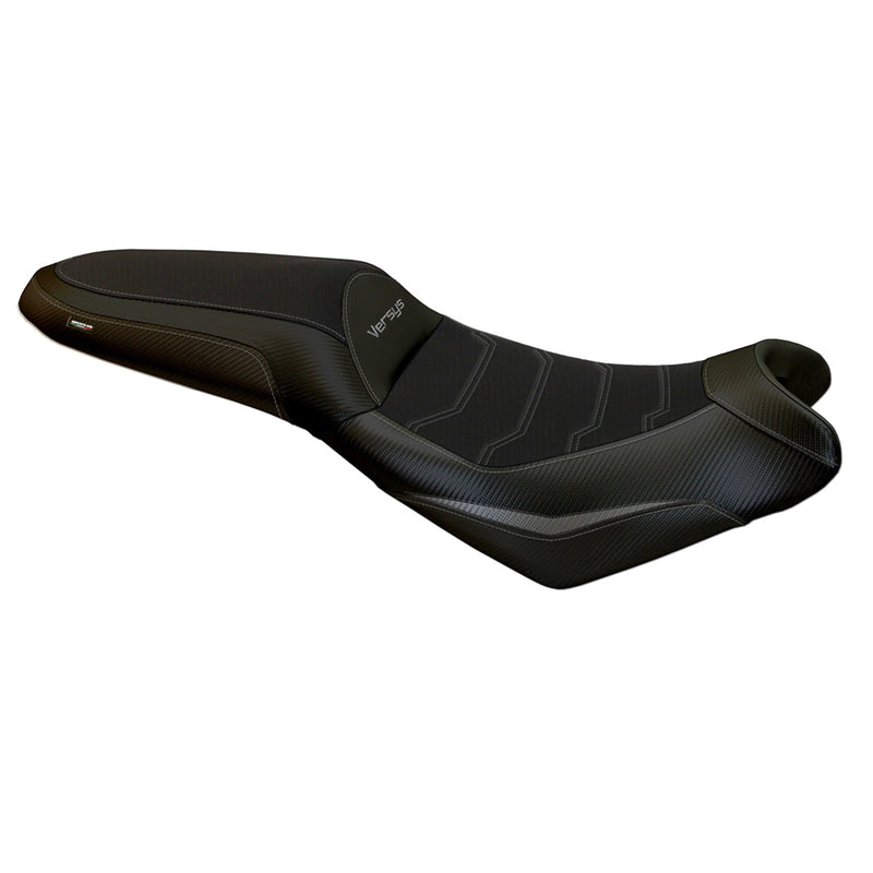 Kawasaki Versys 650 2007-2024 Seat Cover Tappezzeria Italia Comfort in Grey and Black