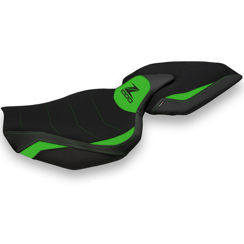 Kawasaki Z1000 2014-2021 Seat Cover Tappezzeria Italia Comfort in Green and Black