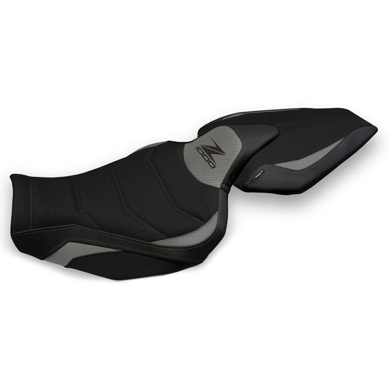 Kawasaki Z1000 2014-2021 Seat Cover Tappezzeria Italia Ultragrip in Grey and Black