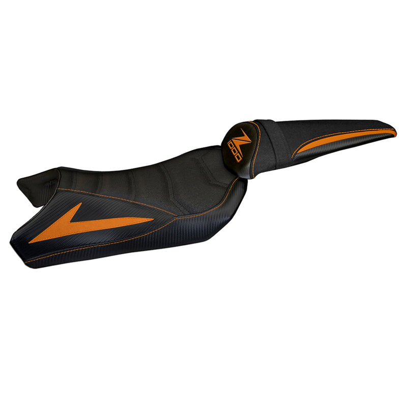 Kawasaki Z1000 2010-2013 Seat Cover Tappezzeria Italia Ultragrip in Orange Black