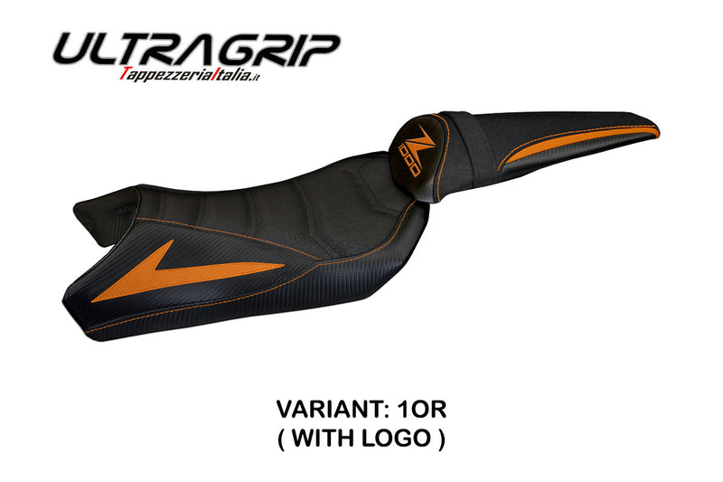 Kawasaki Z1000 2010-2013 Seat Cover Tappezzeria Italia Ultragrip in Orange Black