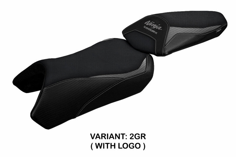 Kawasaki Ninja 1000 2020-2024 Seat Cover Tappezzeria Italia in Grey and Black