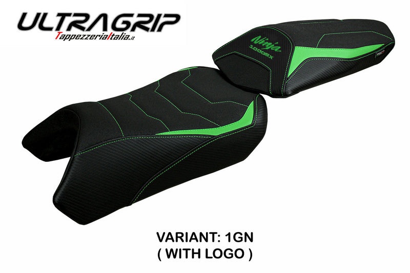 Kawasaki Ninja 1000 2020-2024 Seat Cover Tappezzeria Italia Ultragrip in Green