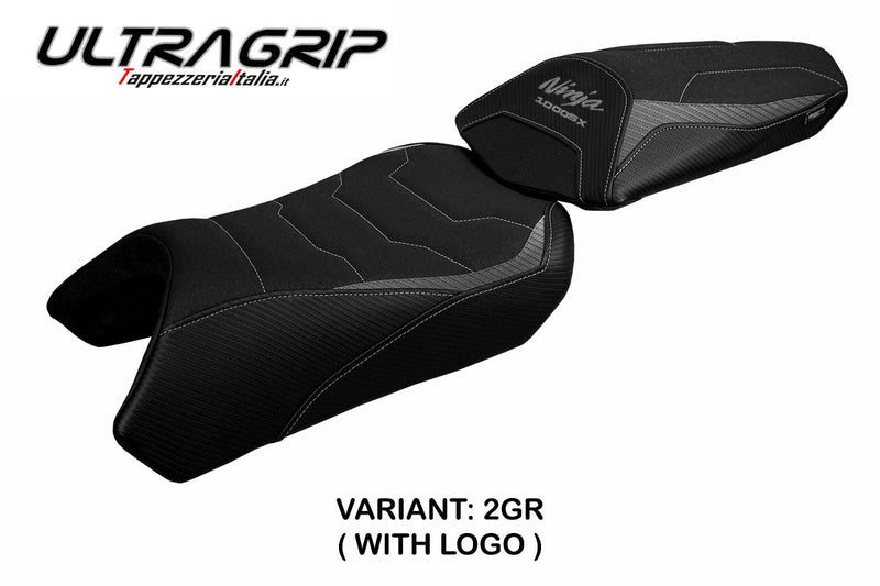 Kawasaki Ninja 1000 2020-2024 Seat Cover Tappezzeria Italia Ultragrip in Grey