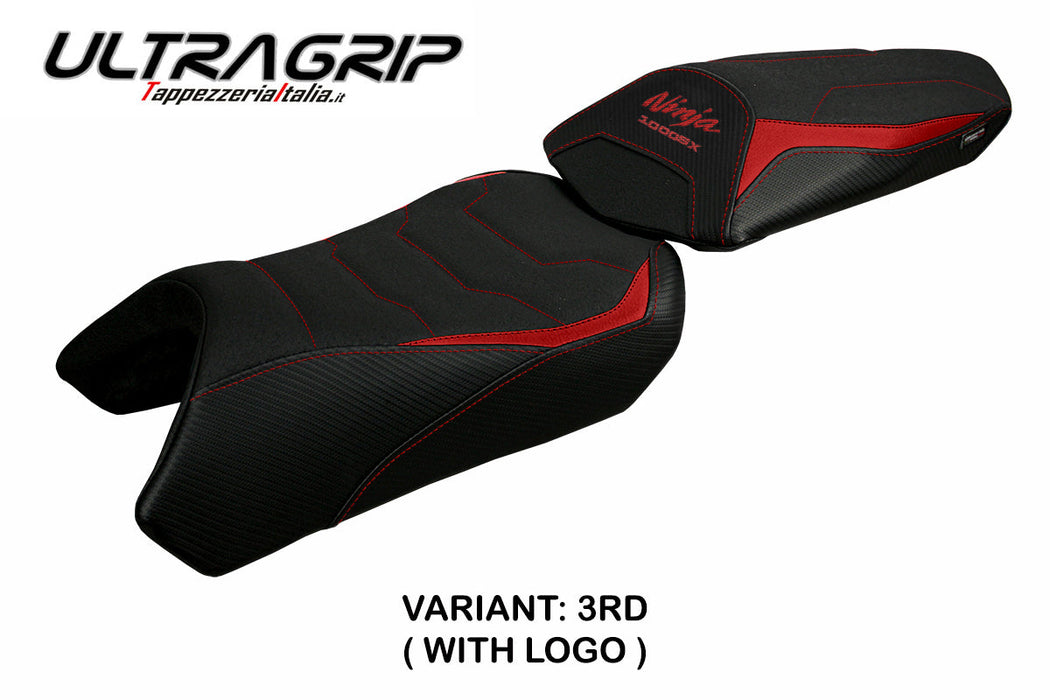 Kawasaki Ninja 1000 2020-2024 Seat Cover Tappezzeria Italia Ultragrip in Red