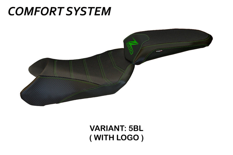 Kawasaki Ninja 1000 2011-2016 Seat Cover Tappezzeria Italia Comfort in Black