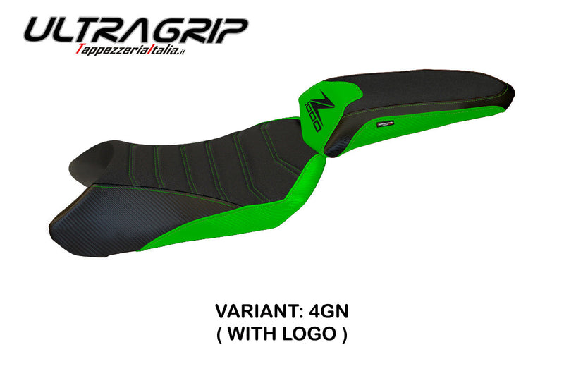 Kawasaki Ninja 1000 2017-2019 Seat Cover Tappezzeria Italia Ultragrip in Green