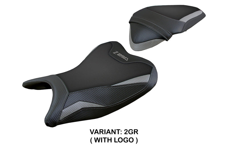 Kawasaki Z250 2019 2020 Seat Cover Tappezzeria Italia in Grey and Black