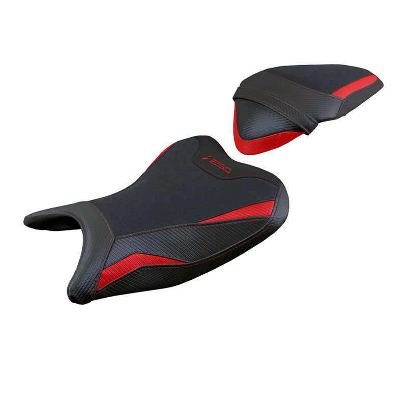 Kawasaki Z250 2019 2020 Seat Cover Tappezzeria Italia Ultragrip in Red and Black