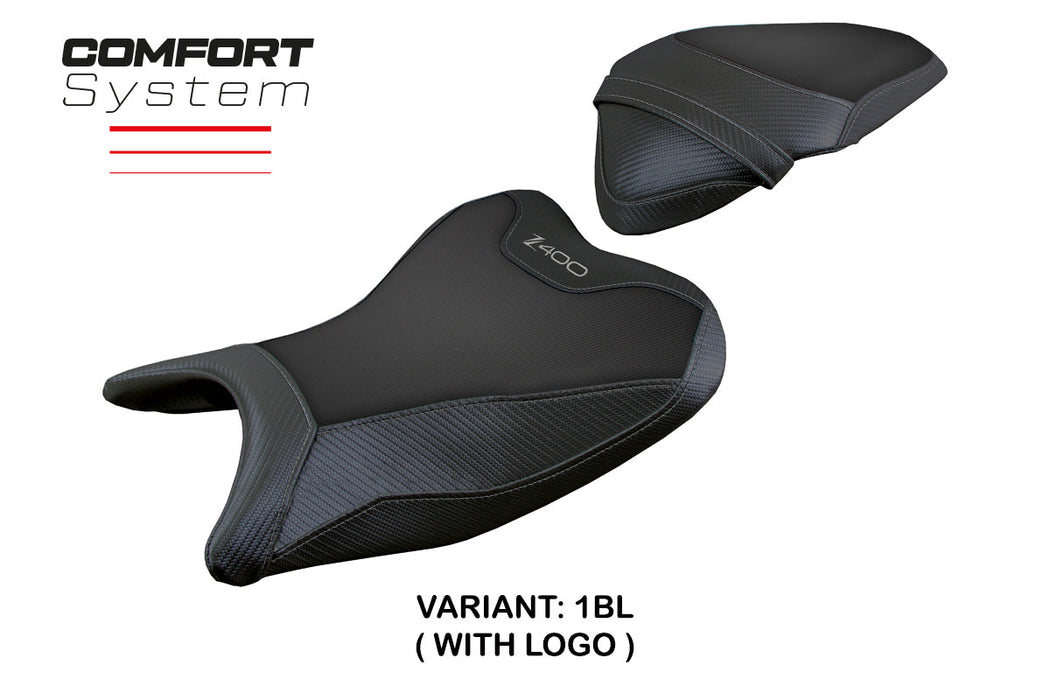 Kawasaki Z400 2018-2023 Seat Cover Tappezzeria Italia Comfort Black