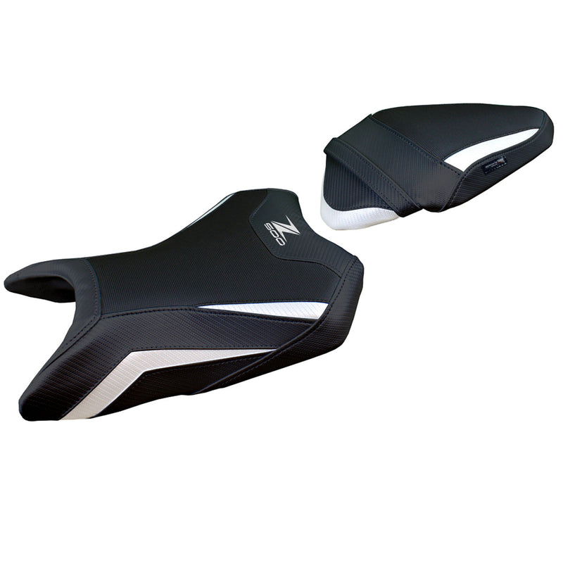 Kawasaki Z500 2024 Seat Cover Tappezzeria Italia Comfort in White and Black
