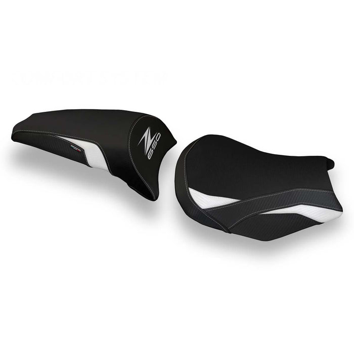 Kawasaki Z650 2017-2024 Seat Cover Tappezzeria Italia Comfort in White and Black