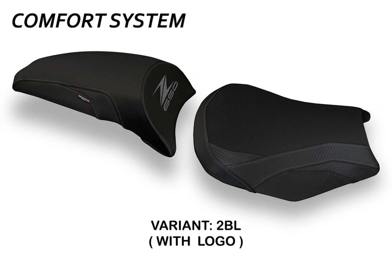 Kawasaki Z650 2017-2024 Seat Cover Tappezzeria Italia Comfort in Black