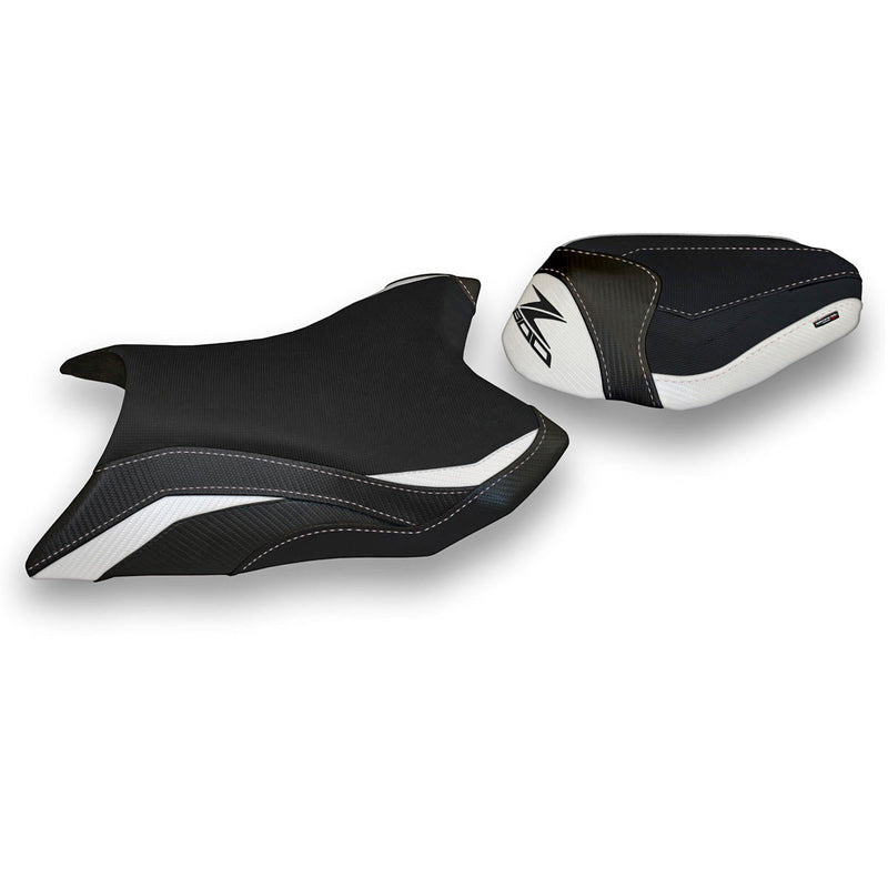 Kawasaki Z800 2013-2016 Seat Cover Tappezzeria Italia Comfort in White and Black