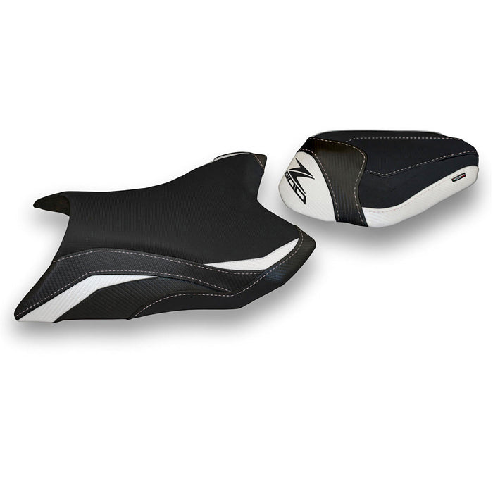 Kawasaki Z800 2013-2016 Seat Cover Tappezzeria Italia Comfort in White and Black