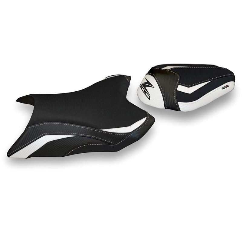 Kawasaki Z800 2013-2016 Seat Cover Tappezzeria Italia in White Black