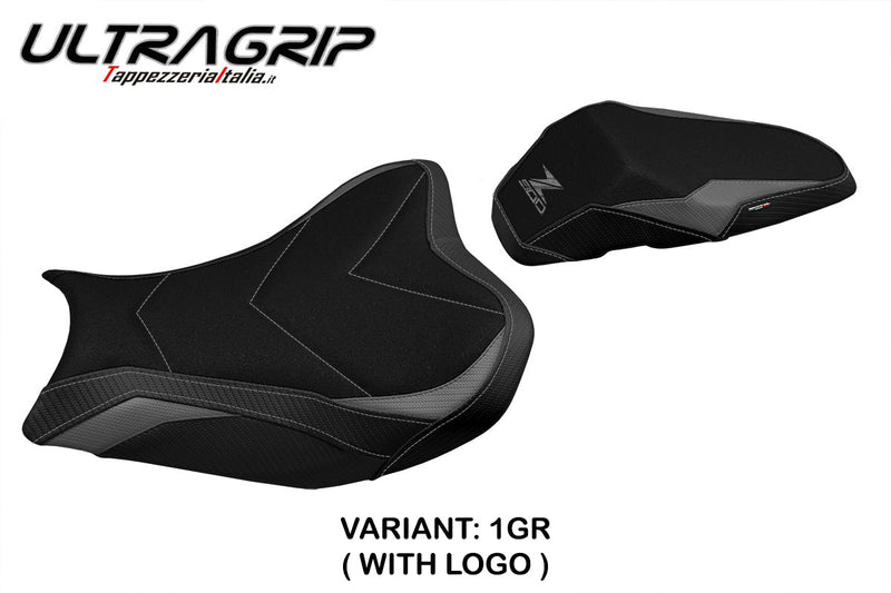 Kawasaki Z900 2017-2023 Seat Cover Tappezzeria Italia Ultragrip in Grey and Black