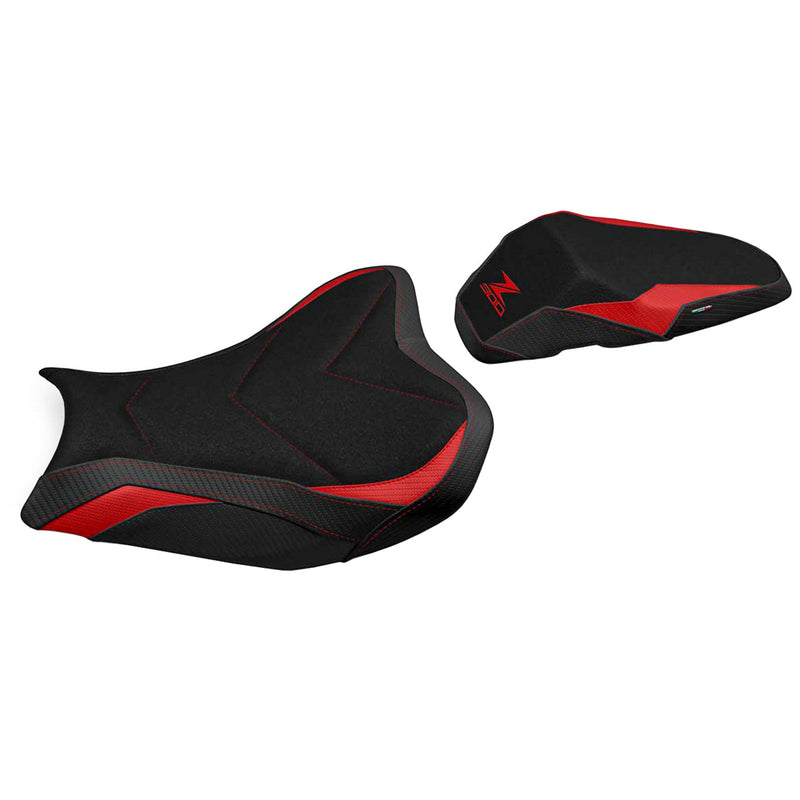 Kawasaki Z900 2017-2023 Seat Cover Tappezzeria Italia Ultragrip in Red and Black