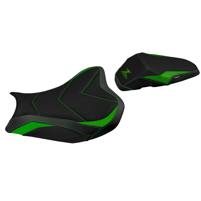 Kawasaki Z900 2017-2023 Seat Cover Tappezzeria Italia Ultragrip in Green and Black