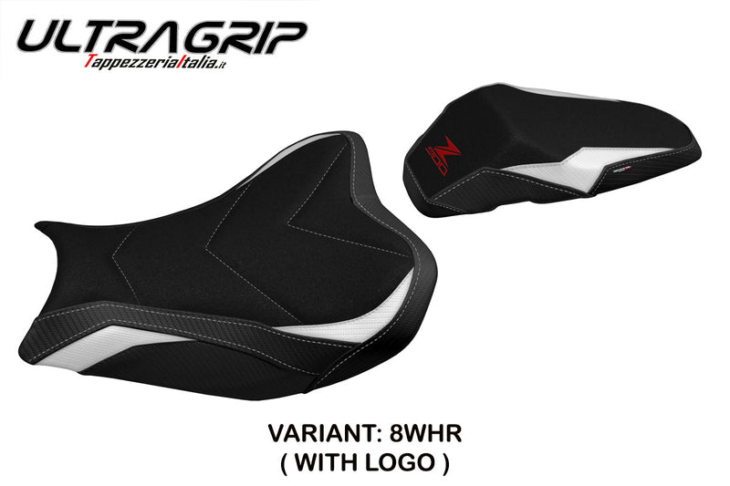 Kawasaki Z900 2017-2023 Seat Cover Tappezzeria Italia Ultragrip in White Red and Black