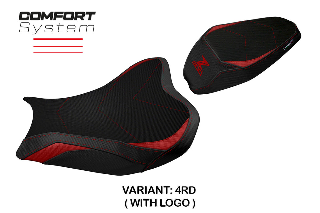 Kawasaki Z900 2017-2023 Seat Cover Tappezzeria Italia Comfort in Red Black
