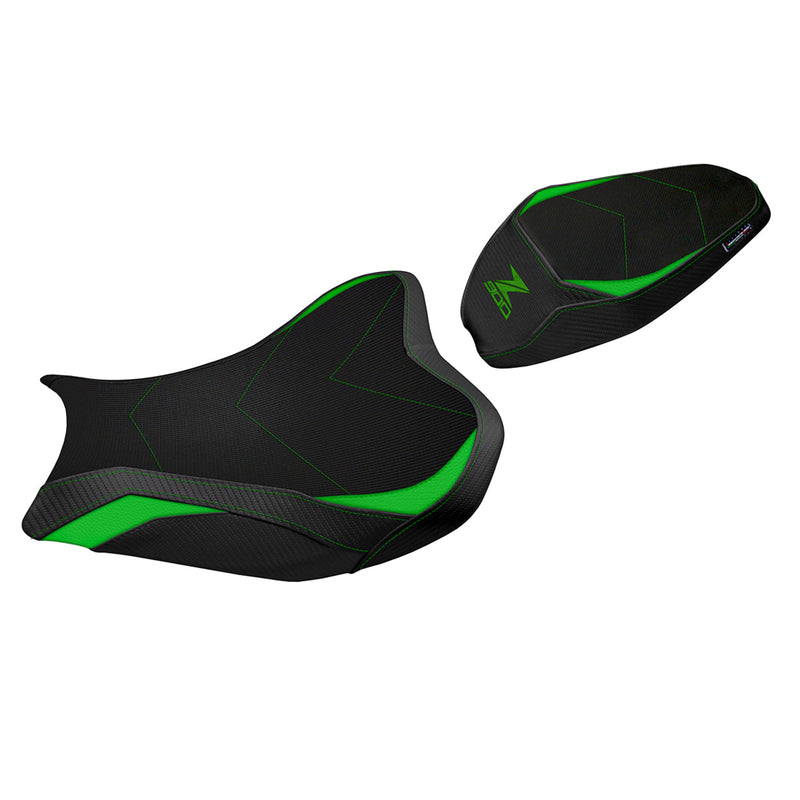 Kawasaki Z900 2017-2023 Seat Cover Tappezzeria Italia Comfort in Green and Black