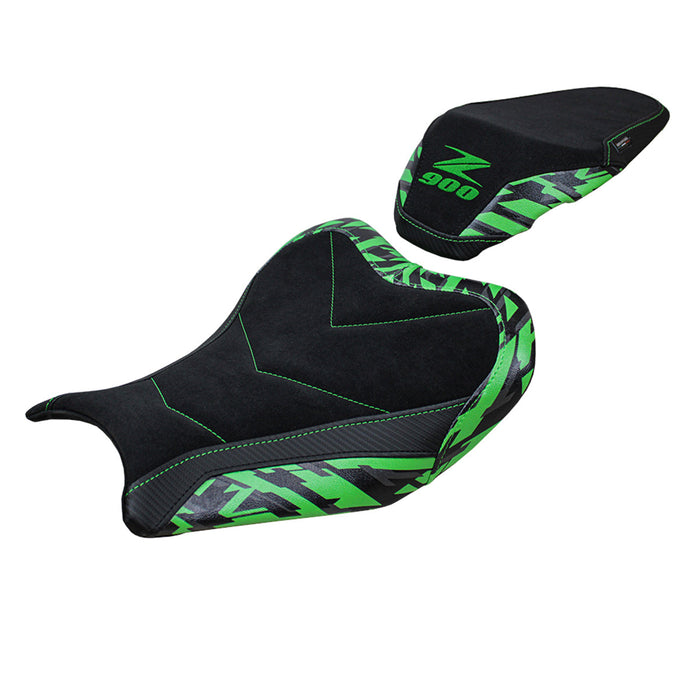 Kawasaki Z900 2017-2024 Seat Cover Tappezzeria Suede Special Edition Black Green