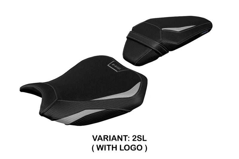 Kawasaki ZH2 Z H2 2020-2024 Seat Cover Tappezzeria Silver Black